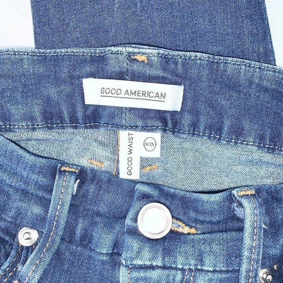 Good American Good Waist High Rise Skinny Jean size 0 / 25 - Picture 9 of 10